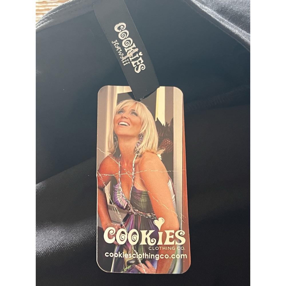 Cookies Clothing Co. Hawaii LBD Business Slip Dress Cocktail Zip Up Closure Sz S - Picture 7 of 9
